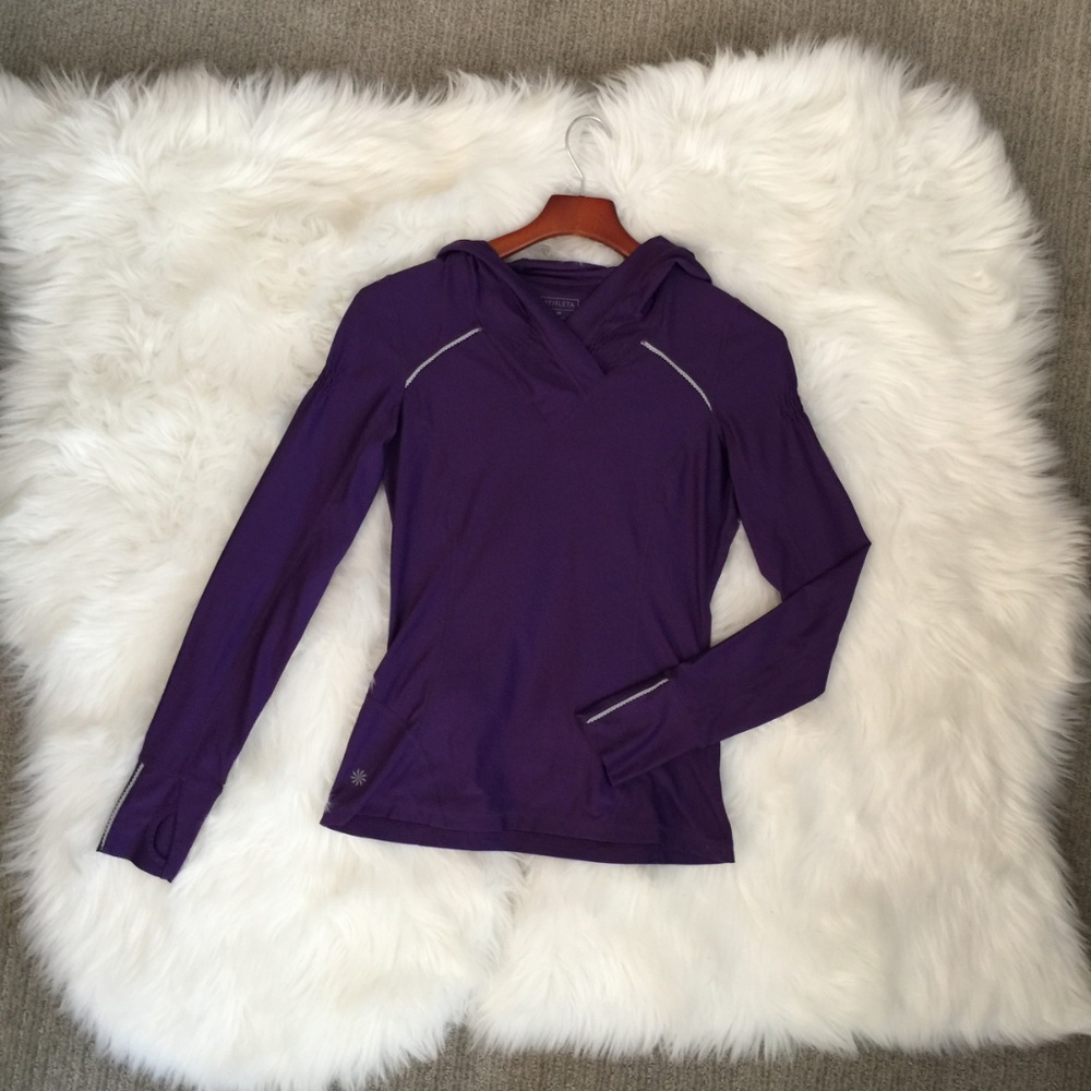 Athleta Breathable Purple Running & Hiking Hoody